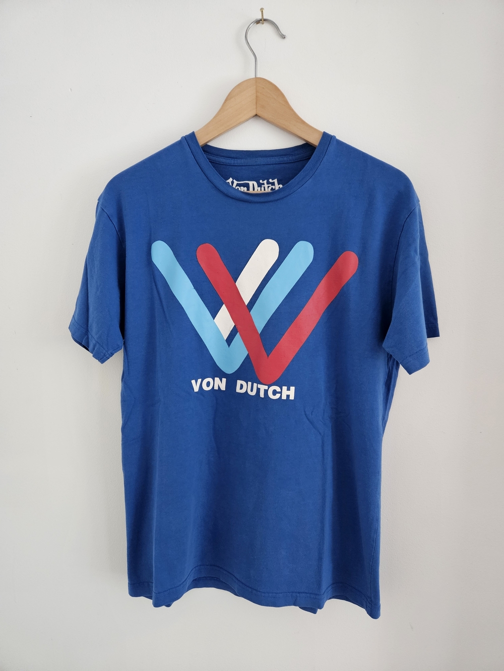 Von Dutch Royal Blue Shirt Mens Medium Y2K